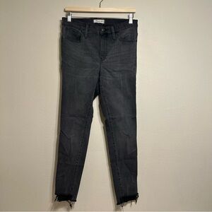 Madewell Women 9” High Rise‎ Skinny Gray Wash Jeans Size 30